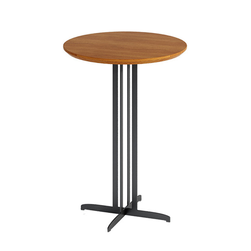 1/5/9 Pieces Modern Wood Bar Table Set Counter Table with Upholstered Stools Brown 24"L x 24"W Clearhalo 'Bar Furniture' 'furn' 'furn_home_bar_bar_sets' 'Furniture' 'Home Bars & Bar Sets' 'home_bar_bar_sets' 'Kitchen & Dining Furniture' 6106102