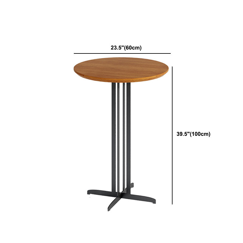 1/5/9 Pieces Modern Wood Bar Table Set Counter Table with Upholstered Stools Clearhalo 'Bar Furniture' 'furn' 'furn_home_bar_bar_sets' 'Furniture' 'Home Bars & Bar Sets' 'home_bar_bar_sets' 'Kitchen & Dining Furniture' 6106115
