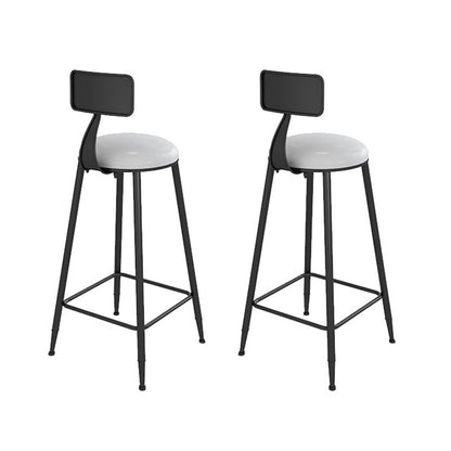 Glam Style Fixed Bar Table 1/2/3 Pieces Faux Marble Rectangle Counter Table Black 30"H Stools (Set of 2) Clearhalo 'Bar Furniture' 'furn' 'furn_home_bar_bar_sets' 'Furniture' 'Home Bars & Bar Sets' 'home_bar_bar_sets' 'Kitchen & Dining Furniture' 6106123