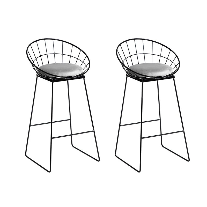 Glam Style Fixed Bar Table 1/2/3 Pieces Faux Marble Rectangle Counter Table Bright-Black 30"H Stools (Set of 2) Clearhalo 'Bar Furniture' 'furn' 'furn_home_bar_bar_sets' 'Furniture' 'Home Bars & Bar Sets' 'home_bar_bar_sets' 'Kitchen & Dining Furniture' 6106126