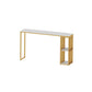 Glam Style Fixed Bar Table 1/2/3 Pieces Faux Marble Rectangle Counter Table Clearhalo 'Bar Furniture' 'furn' 'furn_home_bar_bar_sets' 'Furniture' 'Home Bars & Bar Sets' 'home_bar_bar_sets' 'Kitchen & Dining Furniture' 6106128