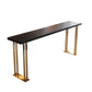 1/2/3 Pieces Rectangular Pub Table Set Luxurious Wooden Counter Table Set in Black