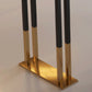 1/2/3 Pieces Rectangular Pub Table Set Luxurious Wooden Counter Table Set in Black