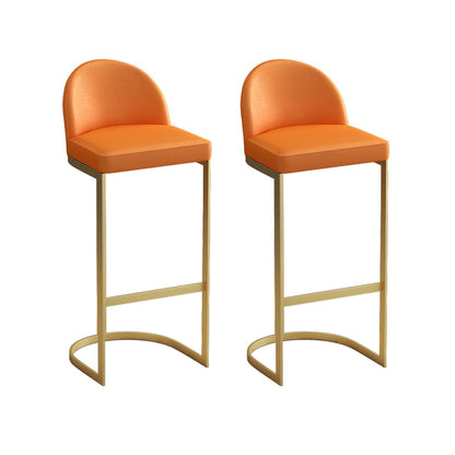 1/2/3 Pieces Pub Dining Set Industrial Rectangular Bar Pub Table Set Orange 30"H Stools (Set of 2) Clearhalo 'Bar Furniture' 'furn' 'furn_home_bar_bar_sets' 'Furniture' 'Home Bars & Bar Sets' 'home_bar_bar_sets' 'Kitchen & Dining Furniture' 6106169