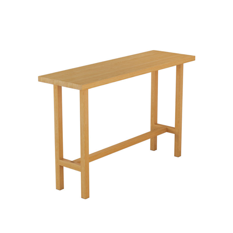Natural Bar Table Set 1/4 Pieces Rectangle Solid Wood Counter Table Set Clearhalo 'Bar Furniture' 'furn' 'furn_home_bar_bar_sets' 'Furniture' 'Home Bars & Bar Sets' 'home_bar_bar_sets' 'Kitchen & Dining Furniture' 6106188