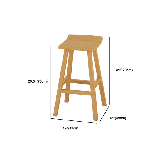 Natural Bar Table Set 1/4 Pieces Rectangle Solid Wood Counter Table Set Clearhalo 'Bar Furniture' 'furn' 'furn_home_bar_bar_sets' 'Furniture' 'Home Bars & Bar Sets' 'home_bar_bar_sets' 'Kitchen & Dining Furniture' 6106198