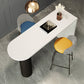 Juego de mesa de pub moderno de forma libre, juego de mesa de bar superior de madera maciza de 1/3/4 piezas