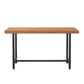 Industrial Rectangle Bar Table Set 1/6 Pieces Solid Wood Fixed Counter Table Clearhalo 'Bar Furniture' 'furn' 'furn_home_bar_bar_sets' 'Furniture' 'Home Bars & Bar Sets' 'home_bar_bar_sets' 'Kitchen & Dining Furniture' 6106227