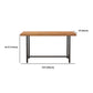 Industrial Rectangle Bar Table Set 1/6 Pieces Solid Wood Fixed Counter Table Clearhalo 'Bar Furniture' 'furn' 'furn_home_bar_bar_sets' 'Furniture' 'Home Bars & Bar Sets' 'home_bar_bar_sets' 'Kitchen & Dining Furniture' 6106246
