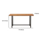 Industrial Rectangle Bar Table Set 1/6 Pieces Solid Wood Fixed Counter Table Clearhalo 'Bar Furniture' 'furn' 'furn_home_bar_bar_sets' 'Furniture' 'Home Bars & Bar Sets' 'home_bar_bar_sets' 'Kitchen & Dining Furniture' 6106248