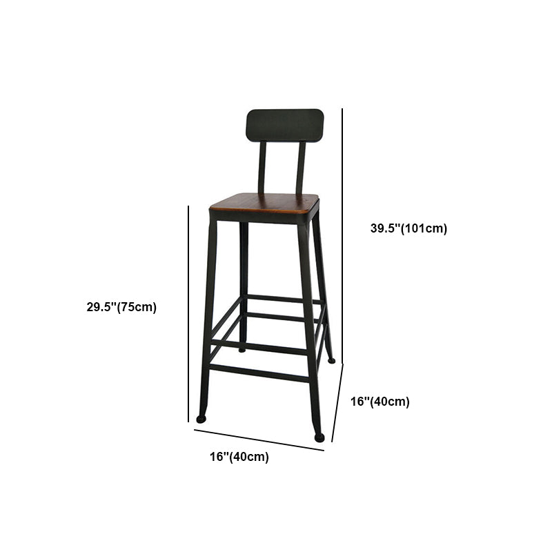 Industrial Rectangle Bar Table Set 1/6 Pieces Solid Wood Fixed Counter Table Clearhalo 'Bar Furniture' 'furn' 'furn_home_bar_bar_sets' 'Furniture' 'Home Bars & Bar Sets' 'home_bar_bar_sets' 'Kitchen & Dining Furniture' 6106249