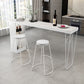 Industrial Rectangular Bar Pub Table Set 1/2/3 Pieces Bar Table and Stools 3 Pieces: White Table, 2 White Stools Clearhalo 'Bar Furniture' 'furn' 'furn_home_bar_bar_sets' 'Furniture' 'Home Bars & Bar Sets' 'home_bar_bar_sets' 'Kitchen & Dining Furniture' 6106254