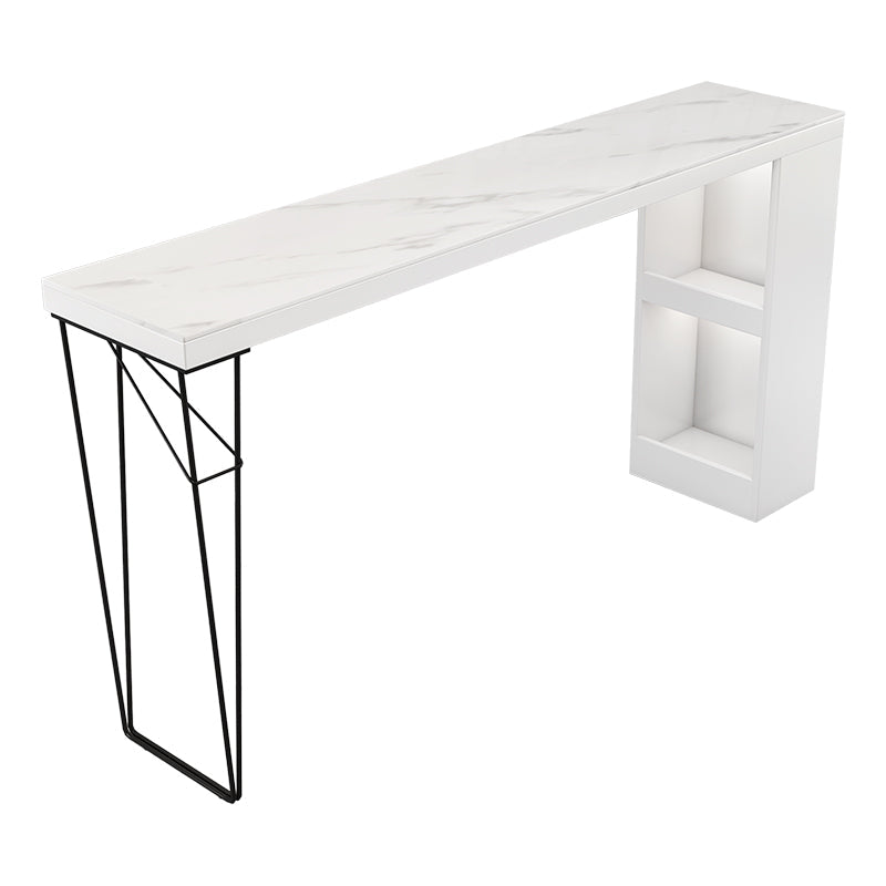 Industrial Rectangular Bar Pub Table Set 1/2/3 Pieces Bar Table and Stools Clearhalo 'Bar Furniture' 'furn' 'furn_home_bar_bar_sets' 'Furniture' 'Home Bars & Bar Sets' 'home_bar_bar_sets' 'Kitchen & Dining Furniture' 6106255