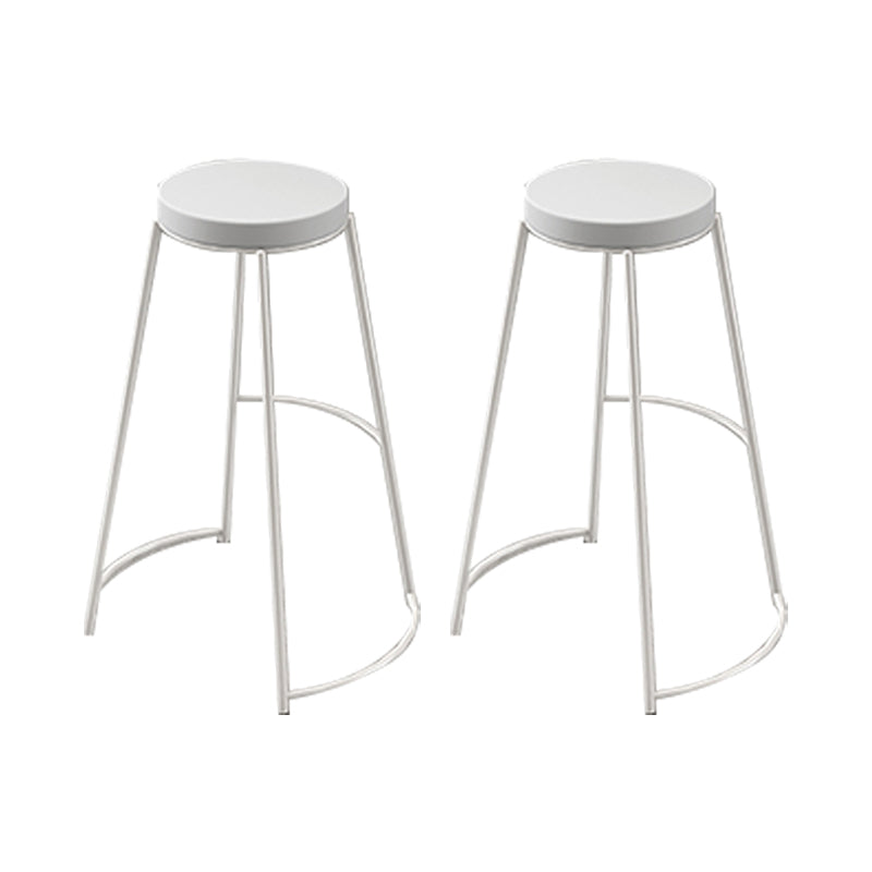 Industrial Rectangular Bar Pub Table Set 1/2/3 Pieces Bar Table and Stools White 30"H Stools (Set of 2) Clearhalo 'Bar Furniture' 'furn' 'furn_home_bar_bar_sets' 'Furniture' 'Home Bars & Bar Sets' 'home_bar_bar_sets' 'Kitchen & Dining Furniture' 6106256