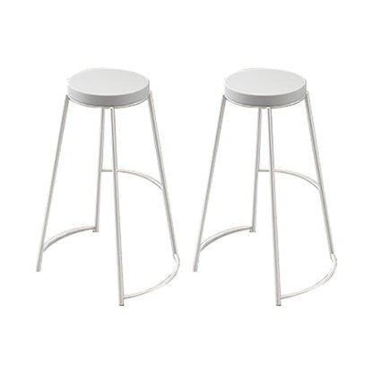 Industrial Rectangular Bar Pub Table Set 1/2/3 Pieces Bar Table and Stools White 30"H Stools (Set of 2) Clearhalo 'Bar Furniture' 'furn' 'furn_home_bar_bar_sets' 'Furniture' 'Home Bars & Bar Sets' 'home_bar_bar_sets' 'Kitchen & Dining Furniture' 6106256