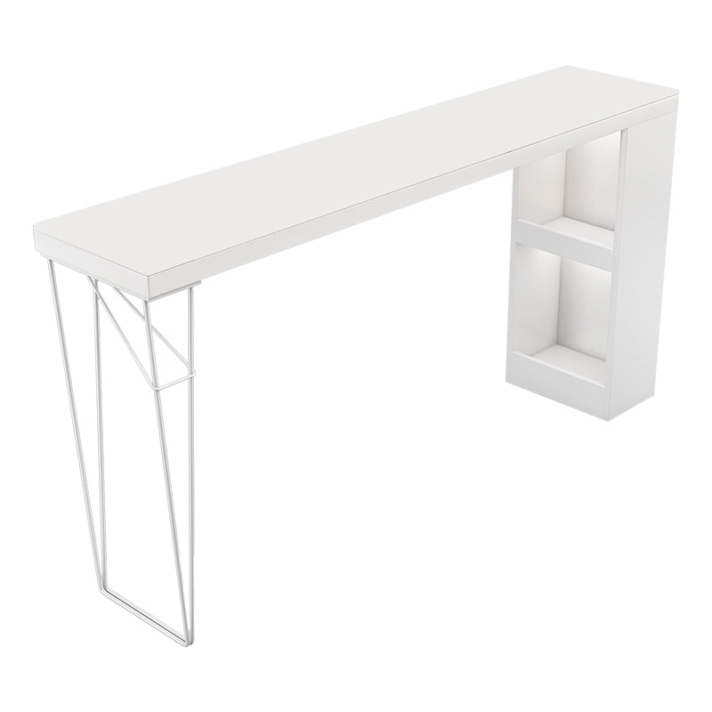 Industrial Rectangular Bar Pub Table Set 1/2/3 Pieces Bar Table and Stools Clearhalo 'Bar Furniture' 'furn' 'furn_home_bar_bar_sets' 'Furniture' 'Home Bars & Bar Sets' 'home_bar_bar_sets' 'Kitchen & Dining Furniture' 6106260