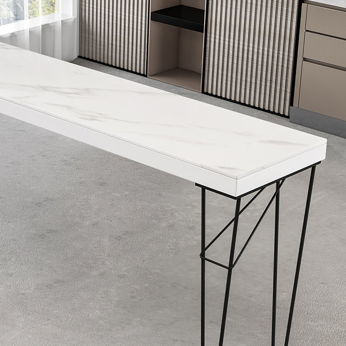 Industrial Rectangular Bar Pub Table Set 1/2/3 Pieces Bar Table and Stools Clearhalo 'Bar Furniture' 'furn' 'furn_home_bar_bar_sets' 'Furniture' 'Home Bars & Bar Sets' 'home_bar_bar_sets' 'Kitchen & Dining Furniture' 6106263