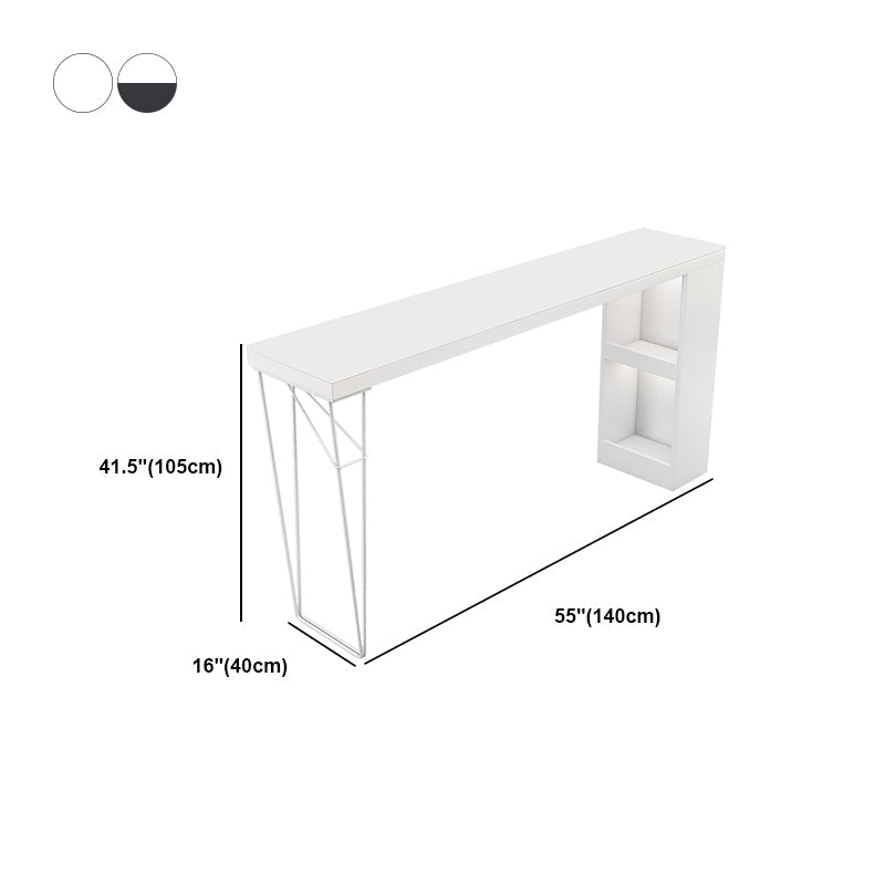Industrial Rectangular Bar Pub Table Set 1/2/3 Pieces Bar Table and Stools Clearhalo 'Bar Furniture' 'furn' 'furn_home_bar_bar_sets' 'Furniture' 'Home Bars & Bar Sets' 'home_bar_bar_sets' 'Kitchen & Dining Furniture' 6106267