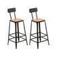 Massivholz-Bartisch-Set, moderner rechteckiger 1/2/7-teiliger Thekentisch