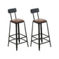 Massivholz-Bartisch-Set, moderner rechteckiger 1/2/7-teiliger Thekentisch