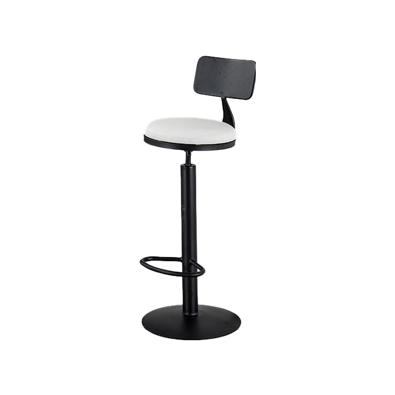 Glam Style Bar Table 1/3 Pieces Faux Marble Counter Table with Upholstered Stools White 30"H Stool (Single) Clearhalo 'Bar Furniture' 'furn' 'furn_home_bar_bar_sets' 'Furniture' 'Home Bars & Bar Sets' 'home_bar_bar_sets' 'Kitchen & Dining Furniture' 6106312