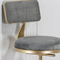 Glam Style Bar Table 1/3 Pieces Faux Marble Counter Table with Upholstered Stools Clearhalo 'Bar Furniture' 'furn' 'furn_home_bar_bar_sets' 'Furniture' 'Home Bars & Bar Sets' 'home_bar_bar_sets' 'Kitchen & Dining Furniture' 6106315