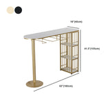 Glam Style Bar Table 1/3 Pieces Faux Marble Counter Table with Upholstered Stools Clearhalo 'Bar Furniture' 'furn' 'furn_home_bar_bar_sets' 'Furniture' 'Home Bars & Bar Sets' 'home_bar_bar_sets' 'Kitchen & Dining Furniture' 6106324