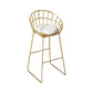 Industrial Round Bar Table Set 1/2/3/4 Pieces Gold Iron Bistro Set with Footrest Clearhalo 'Bar Furniture' 'furn' 'furn_home_bar_bar_sets' 'Furniture' 'Home Bars & Bar Sets' 'home_bar_bar_sets' 'Kitchen & Dining Furniture' 6106337