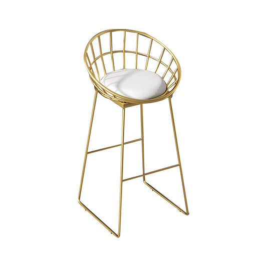 Industrial Round Bar Table Set 1/2/3/4 Pieces Gold Iron Bistro Set with Footrest Clearhalo 'Bar Furniture' 'furn' 'furn_home_bar_bar_sets' 'Furniture' 'Home Bars & Bar Sets' 'home_bar_bar_sets' 'Kitchen & Dining Furniture' 6106337