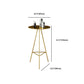 Industrial Round Bar Table Set 1/2/3/4 Pieces Gold Iron Bistro Set with Footrest Clearhalo 'Bar Furniture' 'furn' 'furn_home_bar_bar_sets' 'Furniture' 'Home Bars & Bar Sets' 'home_bar_bar_sets' 'Kitchen & Dining Furniture' 6106338