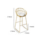 Industrial Round Bar Table Set 1/2/3/4 Pieces Gold Iron Bistro Set with Footrest Clearhalo 'Bar Furniture' 'furn' 'furn_home_bar_bar_sets' 'Furniture' 'Home Bars & Bar Sets' 'home_bar_bar_sets' 'Kitchen & Dining Furniture' 6106339