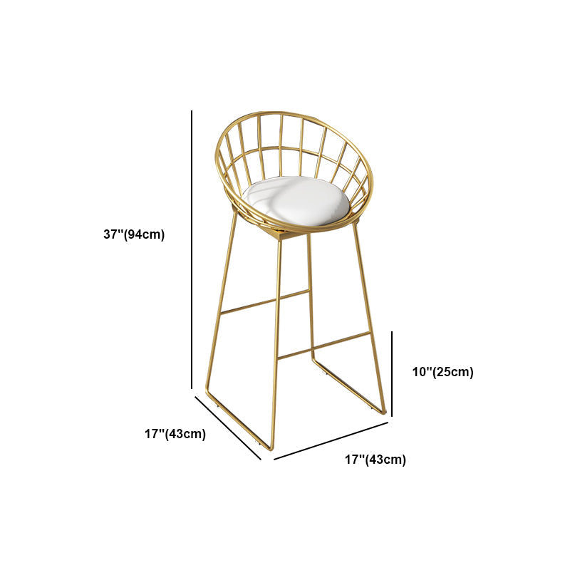 Industrial Round Bar Table Set 1/2/3/4 Pieces Gold Iron Bistro Set with Footrest Clearhalo 'Bar Furniture' 'furn' 'furn_home_bar_bar_sets' 'Furniture' 'Home Bars & Bar Sets' 'home_bar_bar_sets' 'Kitchen & Dining Furniture' 6106339