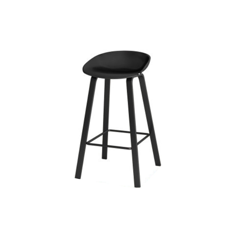 Industrial Rectangle Bar Table Set 1/2/3/5 Pieces Stone Counter Table for Indoor Black 30"H Stool (Single) Clearhalo 'Bar Furniture' 'furn' 'furn_home_bar_bar_sets' 'Furniture' 'Home Bars & Bar Sets' 'home_bar_bar_sets' 'Kitchen & Dining Furniture' 6106346