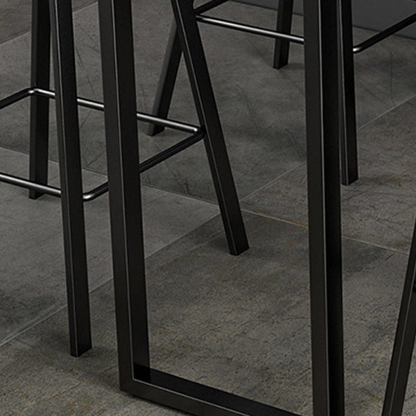 Industrial Rectangle Bar Table Set 1/2/3/5 Pieces Stone Counter Table for Indoor Clearhalo 'Bar Furniture' 'furn' 'furn_home_bar_bar_sets' 'Furniture' 'Home Bars & Bar Sets' 'home_bar_bar_sets' 'Kitchen & Dining Furniture' 6106349