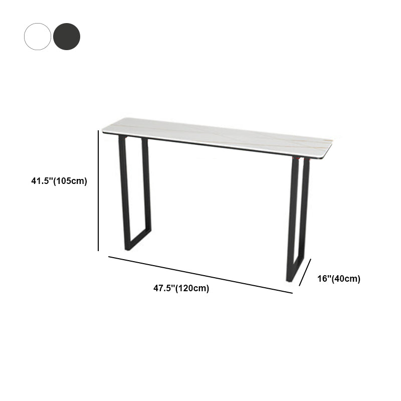 Industrial Rectangle Bar Table Set 1/2/3/5 Pieces Stone Counter Table for Indoor Clearhalo 'Bar Furniture' 'furn' 'furn_home_bar_bar_sets' 'Furniture' 'Home Bars & Bar Sets' 'home_bar_bar_sets' 'Kitchen & Dining Furniture' 6106355