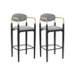 Industrial Bar Table and Stools 1/2/3/5 Pieces Table and Stool Set Black 30"H Stools (Set of 2) Clearhalo 'Bar Furniture' 'furn' 'furn_home_bar_bar_sets' 'Furniture' 'Home Bars & Bar Sets' 'home_bar_bar_sets' 'Kitchen & Dining Furniture' 6106377