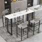 Industrial Bar Table and Stools 1/2/3/5 Pieces Table and Stool Set Clearhalo 'Bar Furniture' 'furn' 'furn_home_bar_bar_sets' 'Furniture' 'Home Bars & Bar Sets' 'home_bar_bar_sets' 'Kitchen & Dining Furniture' 6106378