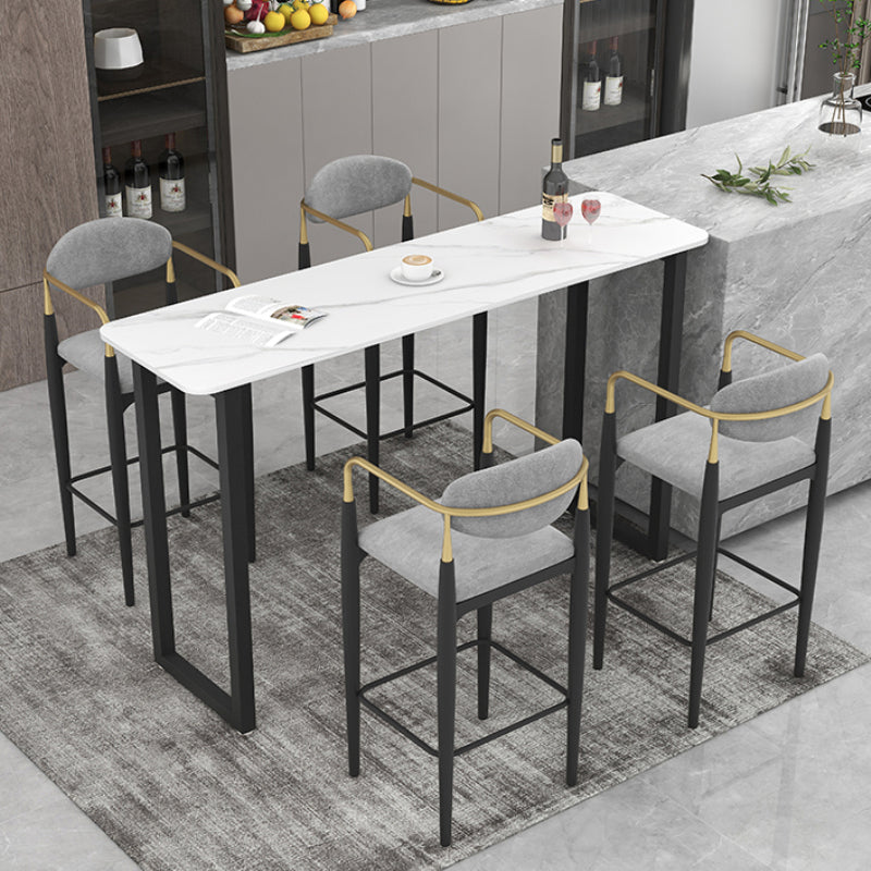 Industrial Bar Table and Stools 1/2/3/5 Pieces Table and Stool Set Clearhalo 'Bar Furniture' 'furn' 'furn_home_bar_bar_sets' 'Furniture' 'Home Bars & Bar Sets' 'home_bar_bar_sets' 'Kitchen & Dining Furniture' 6106378
