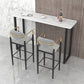 Industrial Bar Table and Stools 1/2/3/5 Pieces Table and Stool Set 3 Pieces: Table, 2 Stools Clearhalo 'Bar Furniture' 'furn' 'furn_home_bar_bar_sets' 'Furniture' 'Home Bars & Bar Sets' 'home_bar_bar_sets' 'Kitchen & Dining Furniture' 6106379