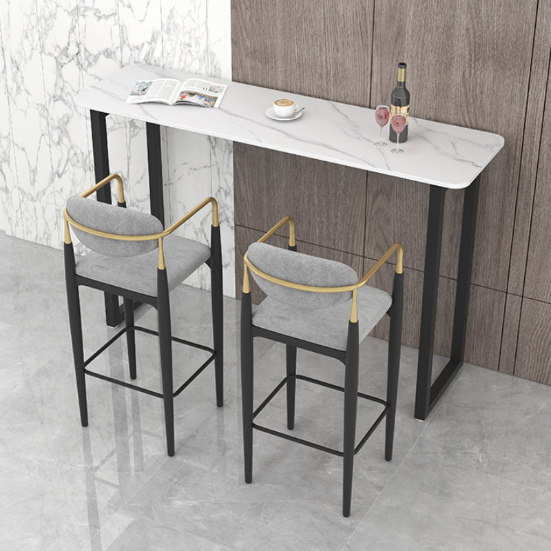 Industrial Bar Table and Stools 1/2/3/5 Pieces Table and Stool Set 3 Pieces: Table, 2 Stools Clearhalo 'Bar Furniture' 'furn' 'furn_home_bar_bar_sets' 'Furniture' 'Home Bars & Bar Sets' 'home_bar_bar_sets' 'Kitchen & Dining Furniture' 6106379