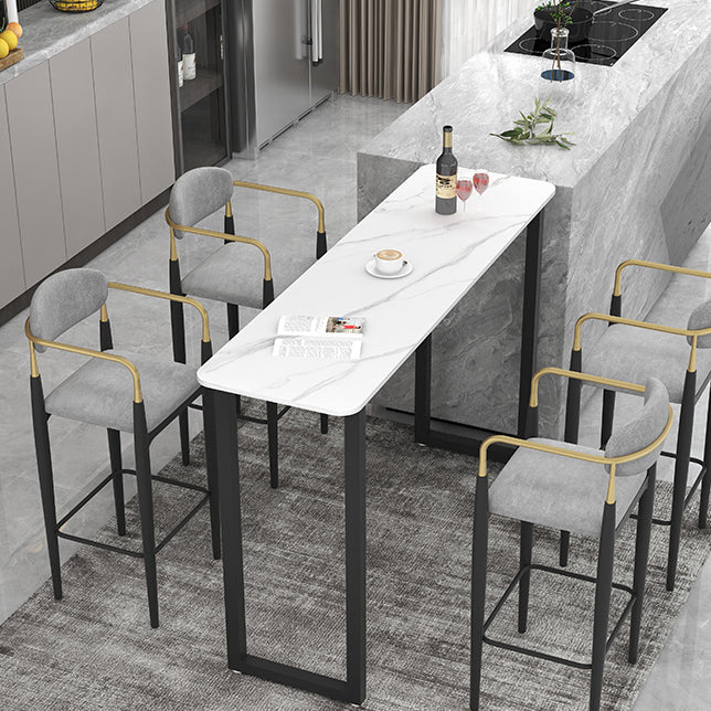 Industrial Bar Table and Stools 1/2/3/5 Pieces Table and Stool Set Clearhalo 'Bar Furniture' 'furn' 'furn_home_bar_bar_sets' 'Furniture' 'Home Bars & Bar Sets' 'home_bar_bar_sets' 'Kitchen & Dining Furniture' 6106380