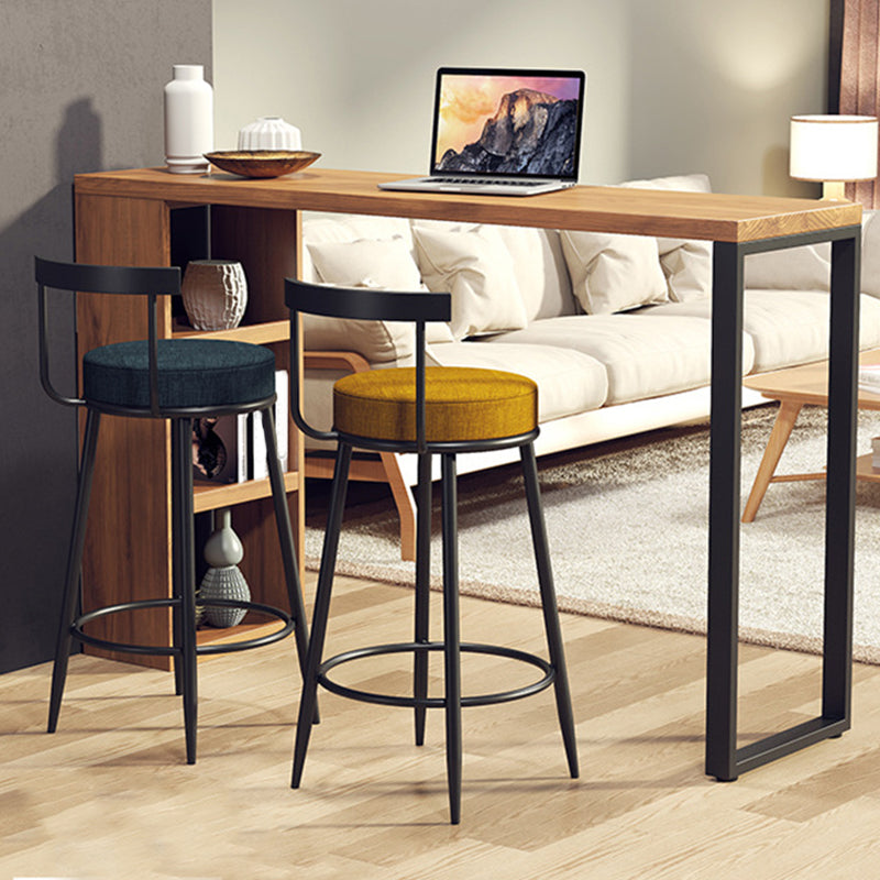 Juego de mesa de bar natural, mesa de mostrador rectangular de madera maciza de 1/3 piezas