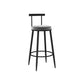Juego de mesa de bar natural, mesa de mostrador rectangular de madera maciza de 1/3 piezas