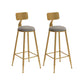 1/2/5 Pieces Luxurious Rectangle Pub Table Set Wooden Counter Table with High Stools Grey 30"H Stools (Set of 2) Clearhalo 'Bar Furniture' 'furn' 'furn_home_bar_bar_sets' 'Furniture' 'Home Bars & Bar Sets' 'home_bar_bar_sets' 'Kitchen & Dining Furniture' 6106419