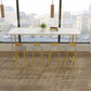 1/2/5 Pieces Luxurious Rectangle Pub Table Set Wooden Counter Table with High Stools Clearhalo 'Bar Furniture' 'furn' 'furn_home_bar_bar_sets' 'Furniture' 'Home Bars & Bar Sets' 'home_bar_bar_sets' 'Kitchen & Dining Furniture' 6106421