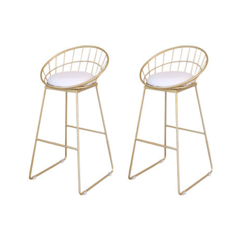 Glam Table and Stool 1/2/3 Pieces Pub Table Set for Dining Room Gold 30"H Stools (Set of 2) Clearhalo 'Bar Furniture' 'furn' 'furn_home_bar_bar_sets' 'Furniture' 'Home Bars & Bar Sets' 'home_bar_bar_sets' 'Kitchen & Dining Furniture' 6106438