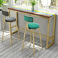 Glam Rectangle Bar Table Set 1/3 Pieces Counter Table for Dining Room