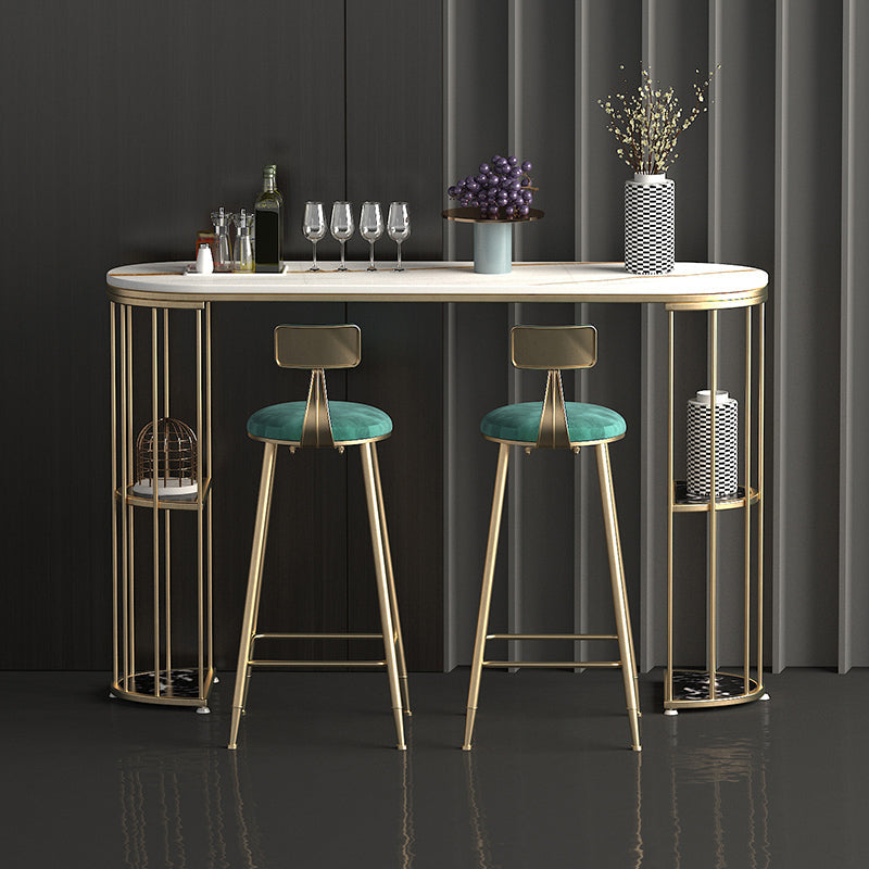 Glam Style ovale bartafel 1/3 stuks stenen aanrechttafel voor binnen