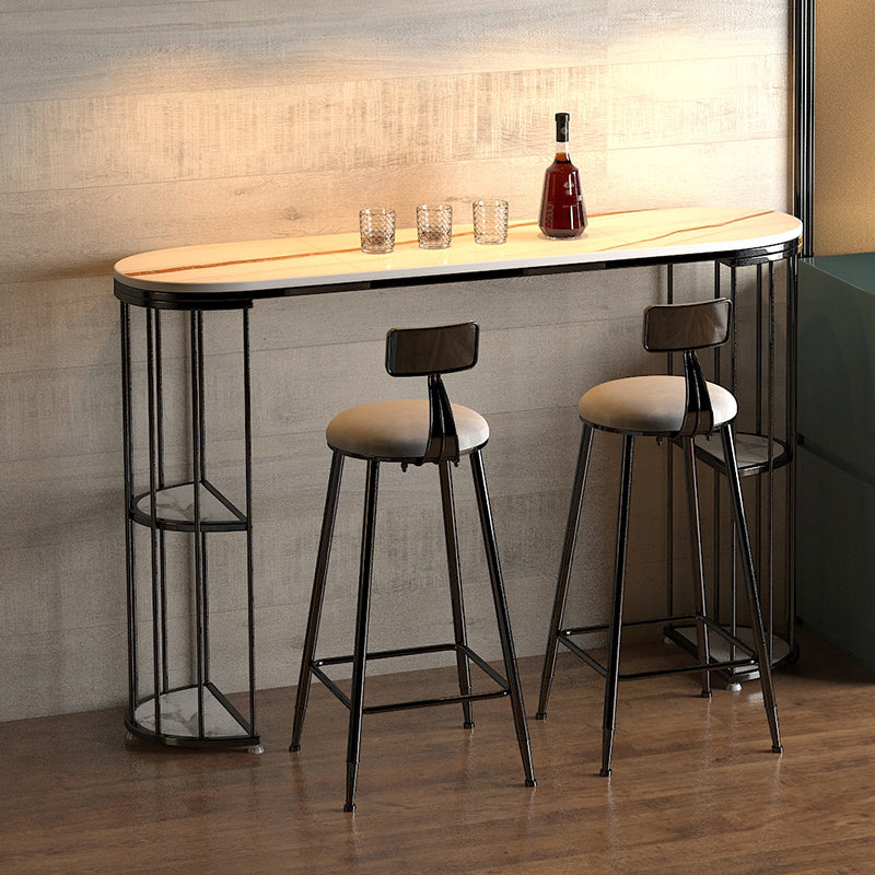 Glam Style ovale bartafel 1/3 stuks stenen aanrechttafel voor binnen