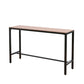 Industrial Faux Wood Pub Table Set 1/5 Pieces Bar Set with Metal Frame Clearhalo 'Bar Furniture' 'furn' 'furn_home_bar_bar_sets' 'Furniture' 'Home Bars & Bar Sets' 'home_bar_bar_sets' 'Kitchen & Dining Furniture' 6106556